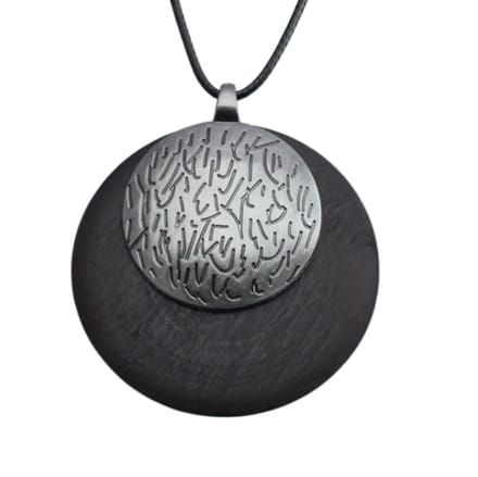 Ketting- bruin zwart hout verstelbaar - Charme Bijoux