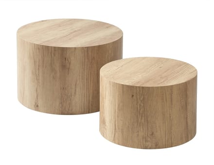 CALICOSY - Set van 2 ronde salontafels - MAIA