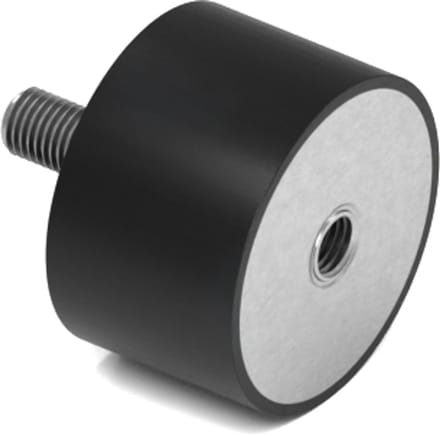 Rubbermagazijn - Trillingsdemper - Type B - 40x25mm - M8 - Set 10 stuks