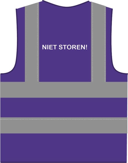 Niet storen hesje RWS paars