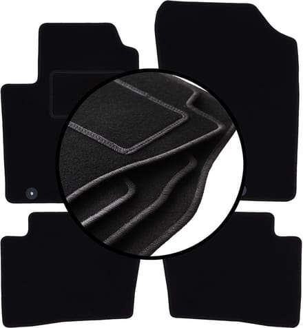 Complete set veloursmatten voor: Hyundai i20 I hatchback (2008-2014)