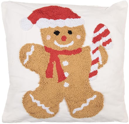 Clayre & Eef Sierkussen 45x45 cm Wit Synthetisch