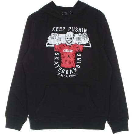Keep Pushin Hood herensweatshirt zwart