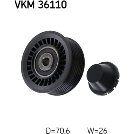 Rondsel/geleiderpoelie, V-riem SKF VKM 36110