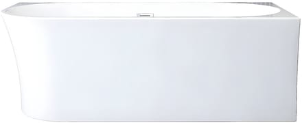 Vente-unique Hoekbad – 150 × 75 × 59 cm – acryl – wit – rechterhoek – 201 L – PONTICOLA