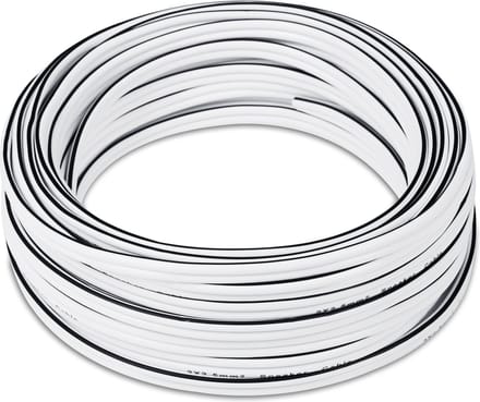 Teufel luidsprekerkabel 2.5mm² - luidsprekerkabel 2 x 2 -5 mm² 15m - wit