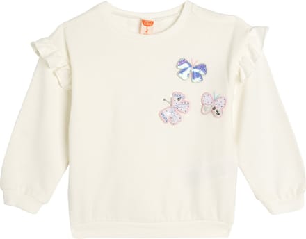 Ronde kraag geborduurd Sweatshirt