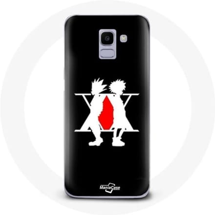 Coque - Hunter x Hunter - Galaxy A6 2018 - Manga Logo - Souple - Noir noir