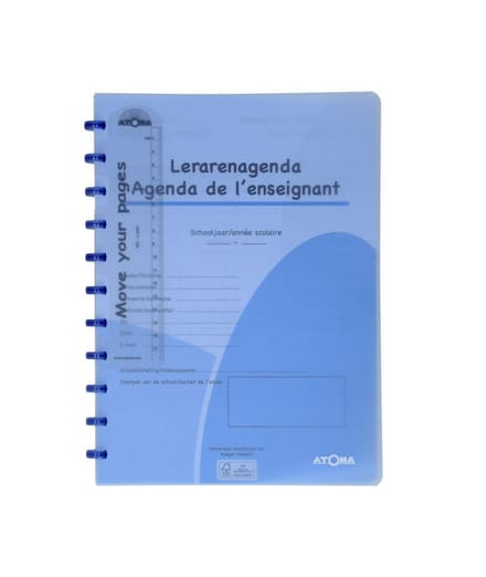 Lerarenagenda Atoma A4  kleur kleur blauw