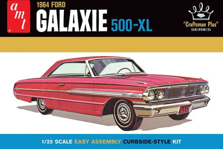 AMT Modelbouwpakket Auto - 1261 1964 Ford Galaxie - Craftsman Plus Series - Car Plastic - 1:25 - Modelbouw