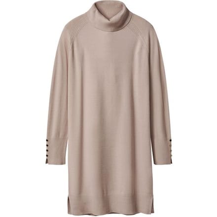ESMARA Gebreide dames jurk (Beige, M (40/42))