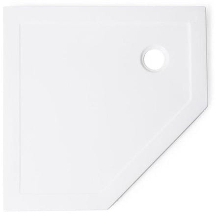 FugaFlow Efficiente Anta Douchebak - 90x90x4cm - vijfhoek - wit