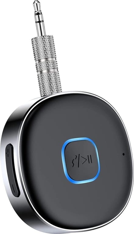 Techvavo® Bluetooth Receiver - BT 5.0 - 3.5MM AUX - Bluetooth Ontvanger - Handsfree Bellen - Bluetooth Audio Receiver - Bluetooth via AUX