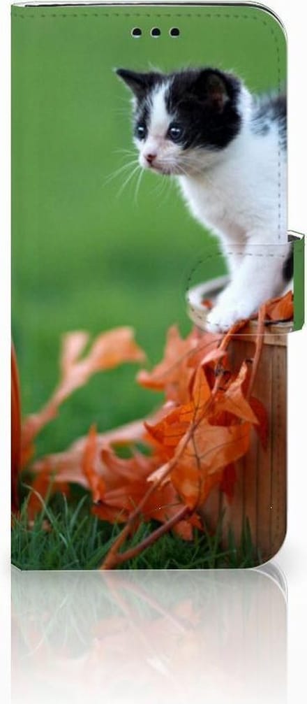 Samsung Galaxy S9 Plus Telefoonhoesje met Pasjes Kitten