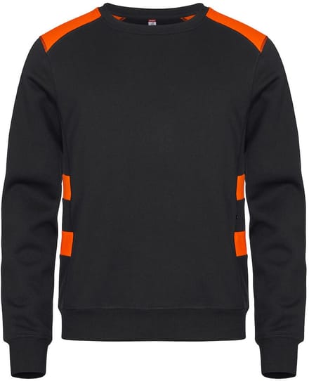 Clique Ambition Roundneck 021074 - Signaaloranje - 5XL