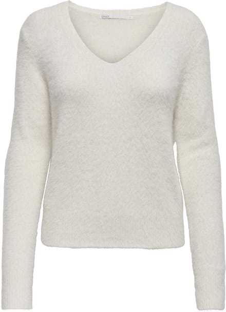 ONLY ONLELLA PIUMO LS V-NECK NCA KNT Dames Trui - Maat L