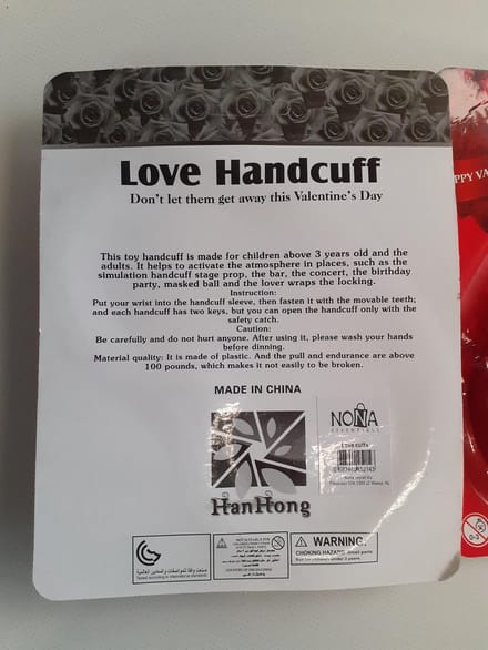 Valentijn handboeien rood | love handboeien | 18+ | handboeien