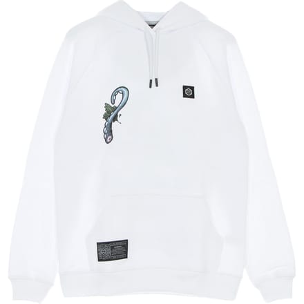 Herenhoodie Octopus Salad Hoodie Wit