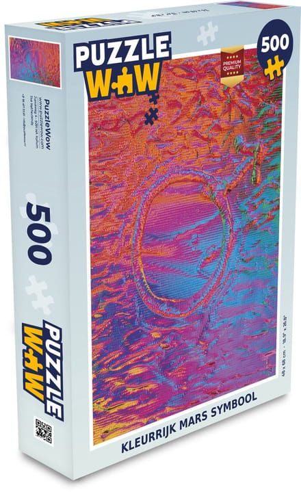 Puzzel Kleurrijk Mars symbool - Legpuzzel - Puzzel 500 stukjes