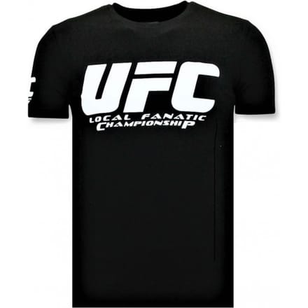 T-shirt Heren - UFC Championship Print - Zwart