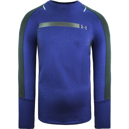 Under Armour HeatGear Fitted Top Lange Mouw Navy Heren Training Top 1306386 574