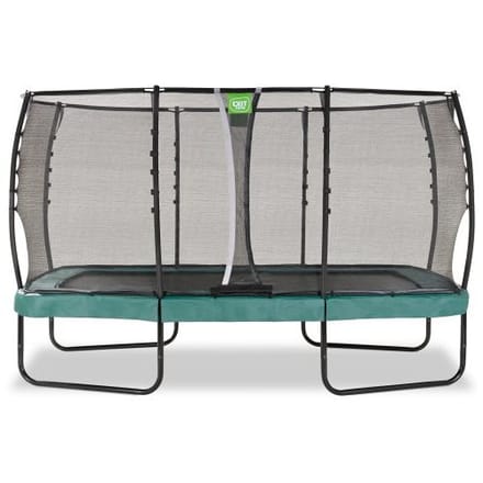 EXIT Allure Premium Trampoline 244x427cm - Op Poten - Rechthoekig - Trampoline Buiten - Voor Kinderen - Groen
