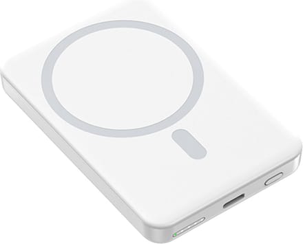 XtremeMac Powerbank - Magnetisch - 5.000 mAH - USB-C - MagSafe Houder - Connector - Wit