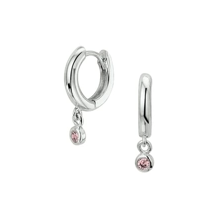 Yep! klapoorringen zirkonia - 10.5 mm - Zilver