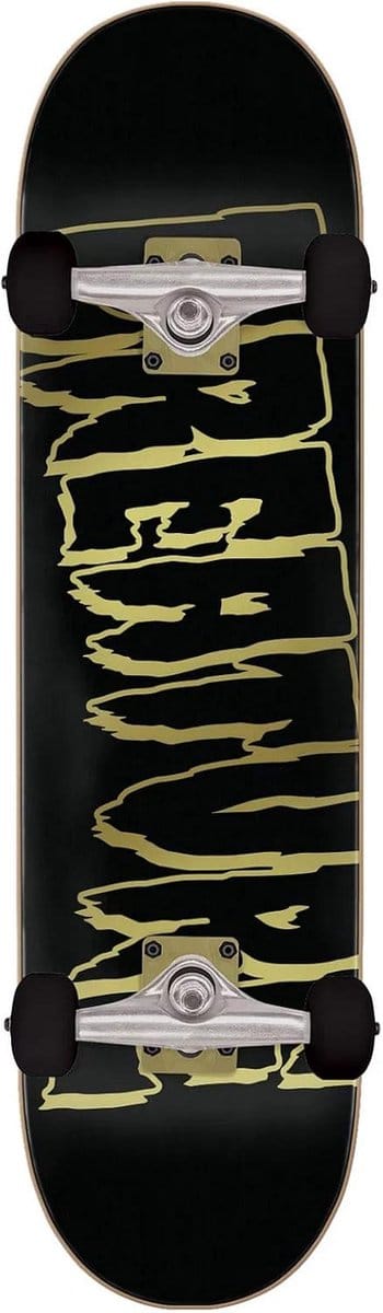 Compleet Skateboard 8.25 inch Zwart Goud Outline Logo