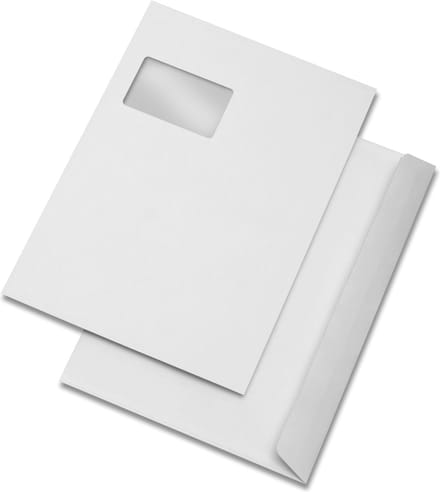 MAILmedia Verzend-enveloppen C4 - 229 x 324 mm - offset wit - venster