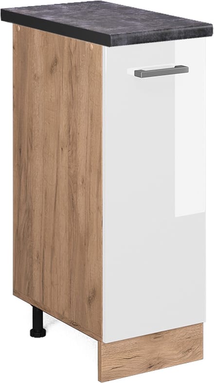 Vicco R-Line Apotheekkast – 30 cm, WB Antraciet Wit Hoogglans