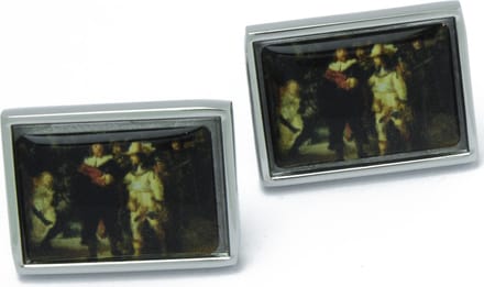 Manchetknopen - Rembrandt met de Nachtwacht