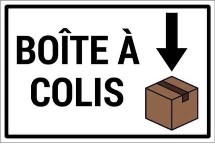 Boîte à colis bord | gecoat dibond materiaal | 30 x 20 cm