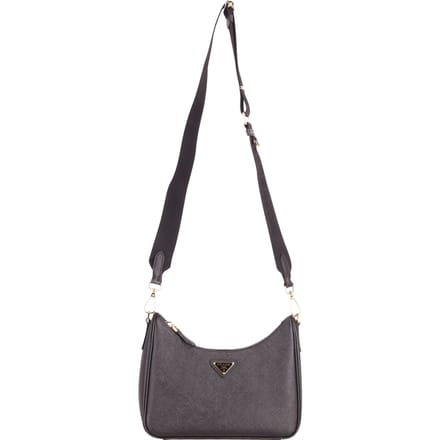 Prada Re-Edition 2005 Schoudertas in Zwart Saffiano Leer