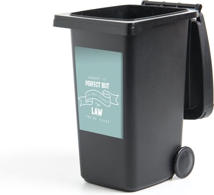 Container sticker Quote - Wet - Studenten - 40x60 cm - Kliko sticker