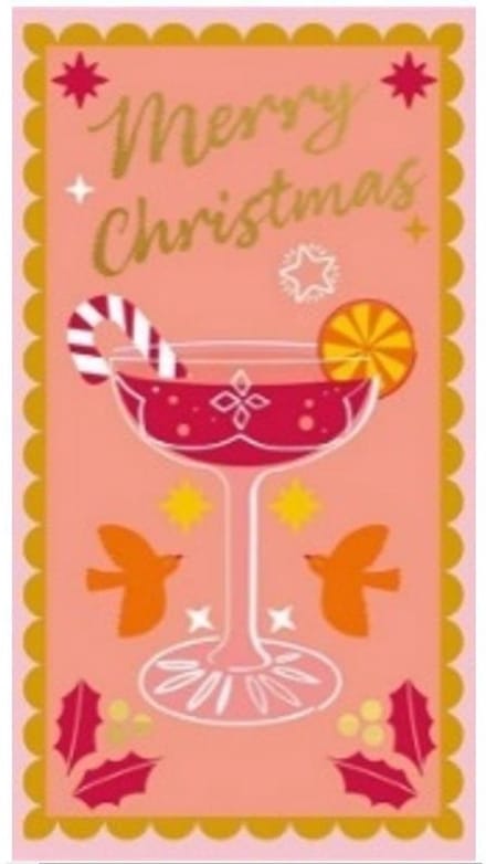 Duni servetten kerst cocktail 33x40cm papieren tafeldecoratie.