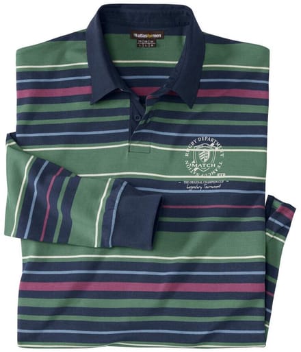 ATLAS FOR MEN - Rugby polo - Heren - Verkrijgbaar in grote maten - M