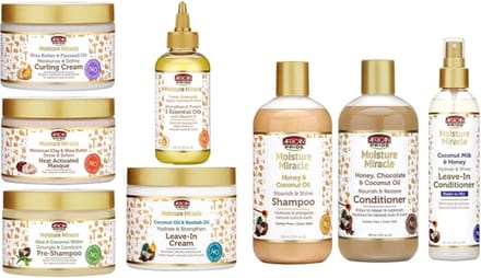 African Pride Moisture Miracle Combo Set 8pcs