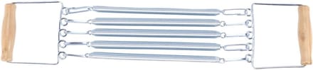 Borst Expander - Spiertrainer Thuis - Fitness Thuis - Koolstofstaal - 39 x 15 x 4 cm - null