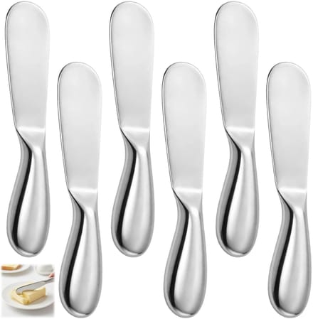 Solidchoice - Set van 6 Kleine Botermessen van Roestvrij Staal