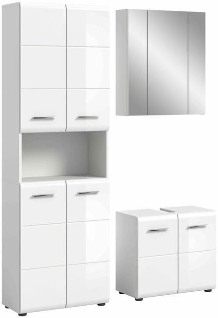IJs badkamercombinatie wit hoogglans MDF TZ wit NB - 32x135x185cm
