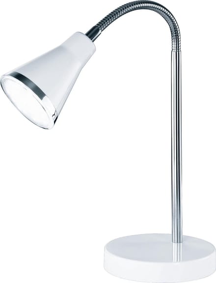 REALITY ARRAS - Tafellamp - Wit - incl. 1x SMD 4W - Snoerschakelaar - Flexibel