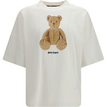 Palm Angels Witte Katoenen T-Shirt