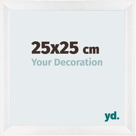 Your Decoration - Fotolijst 25x25 cm - MDF - Wit Hoogglans - Pisa