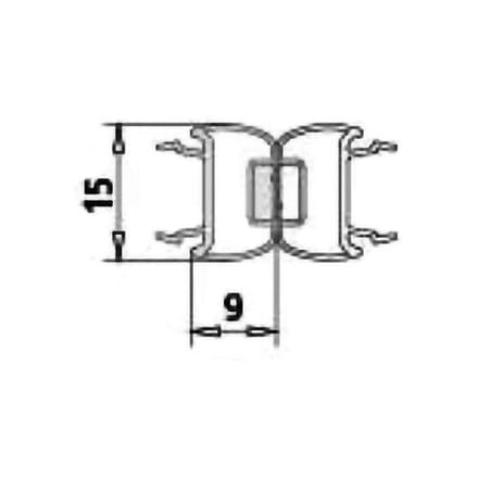 Kermi Liga replacement magnetic profile for closure profile 6036439