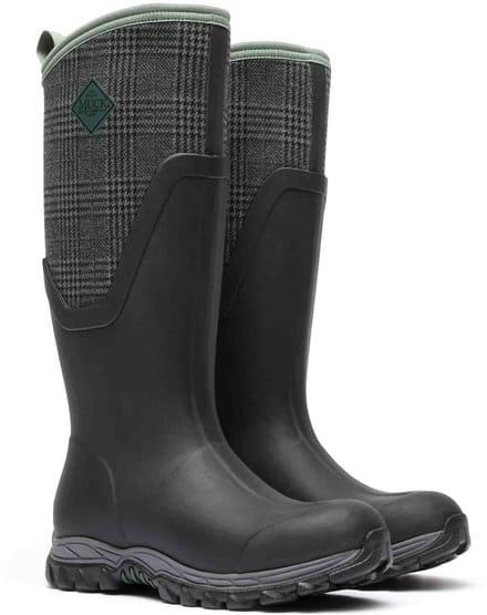 Muck Boot Arctic Sport II Hoog | Zwart/Ruit - Regenlaarzen - Maat 38 -