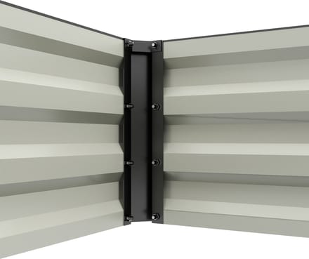 Outsunny Tuinbed - Staal - 150x70x30cm - Zwart