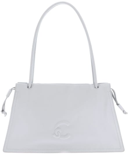 COCCINELLE Leren schoudertas Dulse Shoulderbag Snow Lichtblauw