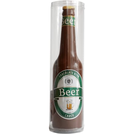 Bierfles met etiket in Tube