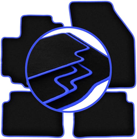 CARLUX-BLUE automatten voor: Nissan Pixo hatchback (2008-2013)